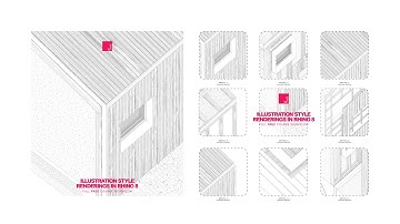 FAST and EASY Illustration Style Architecture Renderings and Drawings in Rhino 8