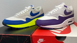 Nike air max 1 Field Purple and Nike air max 1 ‘86 OG Royal Volt 3.26, watch till the end