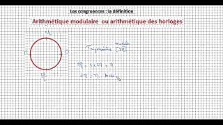 Terminale S- Spécialité - Congruence et arithmétique de l'horloge- (2/3 ) - Introduction du modulo screenshot 4