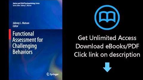 Download Functional Assessment for Challenging Behaviors (Autism and Child Psychopathology Serie PDF