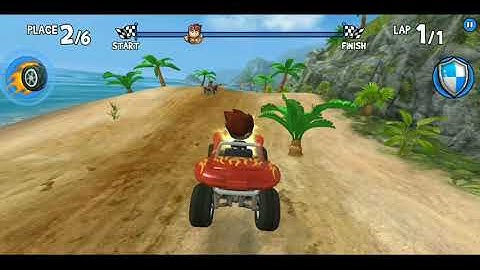 Beach Buggy Racing Android Walkthrough - Gameplay Part 1 - Easy Street 1-6 HIGH Graphics.