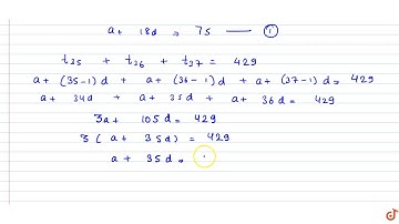 An AP consists of 37 terms. The sum of the three middle most terms is 225 and the sum of the