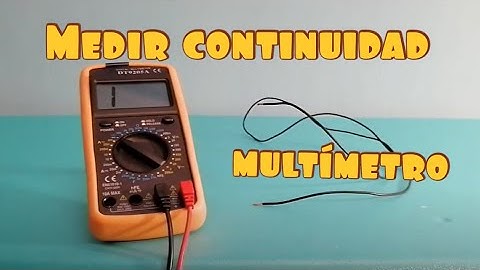 Cómo medir continuidad con multímetro