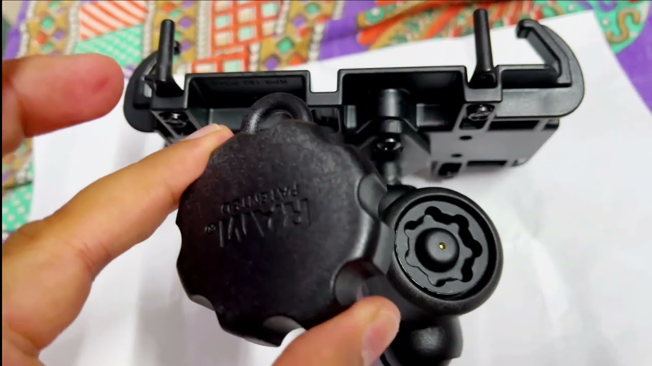 NationalMounts RAM Quick-Grip XL Phone Mount with Handlebar U-Bolt Base for Dominar 400 