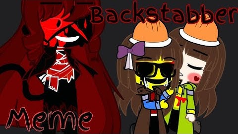 Backstabber meme|| Undertale Au|| Tooltale|| Tool chara & frisk 