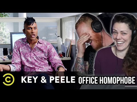 COUPLE React to Key & Peele - Office Homophobe 