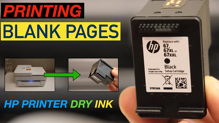 HP Printer Printing Blank Pages- How To Fix Dry/Clogged Ink Cartridge Quickly ?