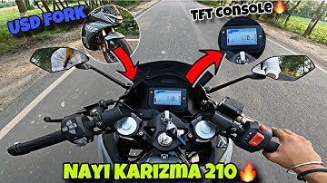 2025 Hero Karizma Xmr 210 Ride Review 🔥| USD Fork | TFT Meter |