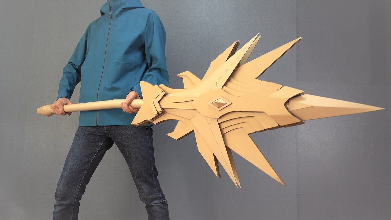 アムド 鎧の魔槍をダンボール工作 つくるさん Vジャンプレイb