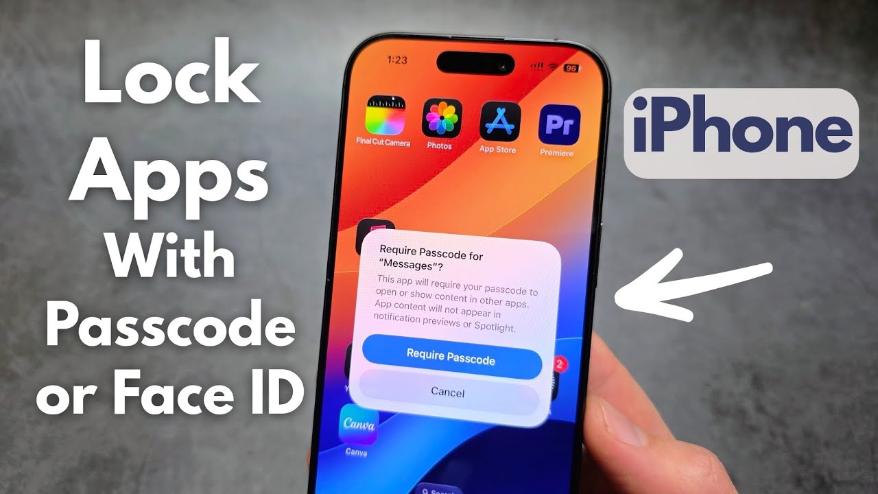 Any iPhone - How to Lock ANY App with Passcode or Face ID - YouTube