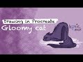 PROCREATE TUTORIAL || drawing a cat / digital art