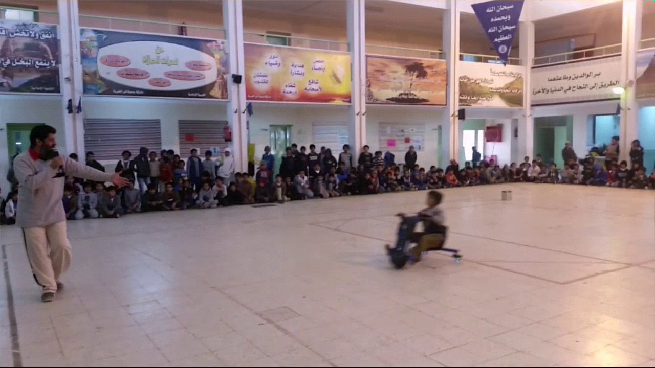نهائي سكوتر دريفت بمدرسة عباد بن بشر 1438