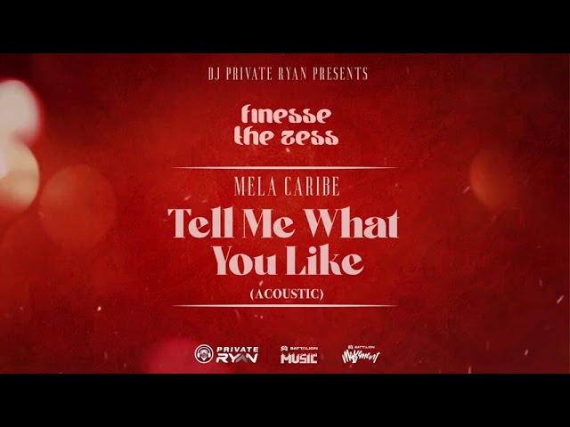 Sleduj Mela Caribe x Dj Private Ryan - Tell Me What You Like (Acoustic) | Finesse The Zess Riddim | na YouTube Sleduj Mela Caribe x Dj Private Ryan - Tell Me What You Like (Acoustic) | Finesse The Zess Riddim | na YouTube