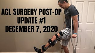 ACL Surgery Post-Op Update Number 1 - NO MORE PAIN MEDS!