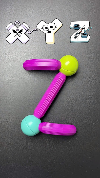 XYZ made by magnetic stick #xyz #alphabetlore #oddlysatisfying #satisfying