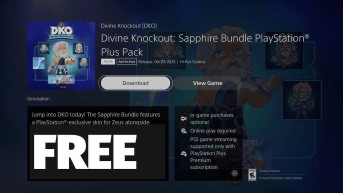 PlayStation Plus Monthly Games for December: Divine Knockout