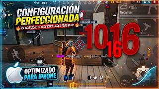 LA MEJOR SENSIBILIDAD Y CONFIGURACIÓN ✅😱 para iphone Free Fire 2026 7/8 plus/xr/11/12/13/17 pro Max