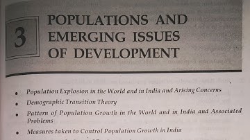 ||FYB.COM SEM 1 CHAPTER 3|| POPULATIONS AND EMERGING ISSUES OF DEVELOPMENT ||MANAN PRAKASHAN||E.V.S