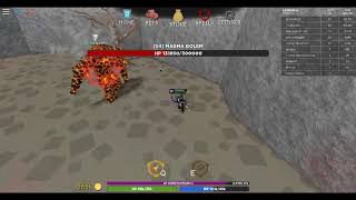 How to oooof Magma Golem. (Roblox Wizard Simulator)