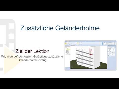 Tutorial von CerTus SCAFFOLDING - Zusätzliche Geländer - ACCA software