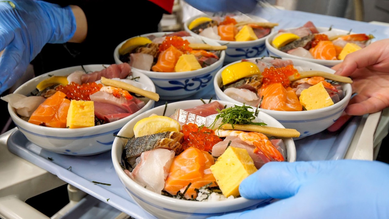 特大エビフライ丼に鬼盛り海鮮丼！魚のプロが営む海鮮食堂の1日に密着！