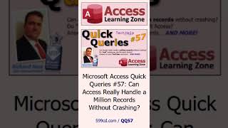 Can Microsoft Access really handle a million records without crashing?