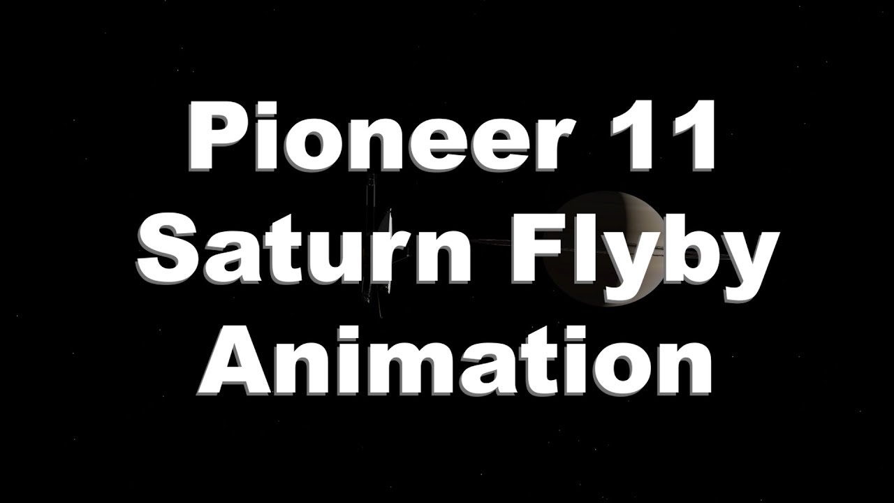 Pioneer 11 Saturn Flyby Animation