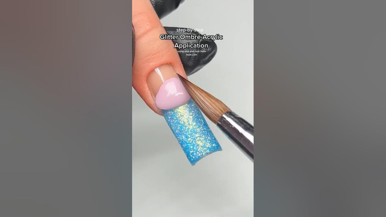 How to glitter ombre an acrylic blank 