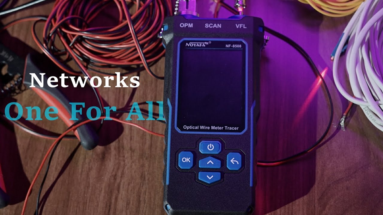 NF 8508 cable optical taracing meter - YouTube