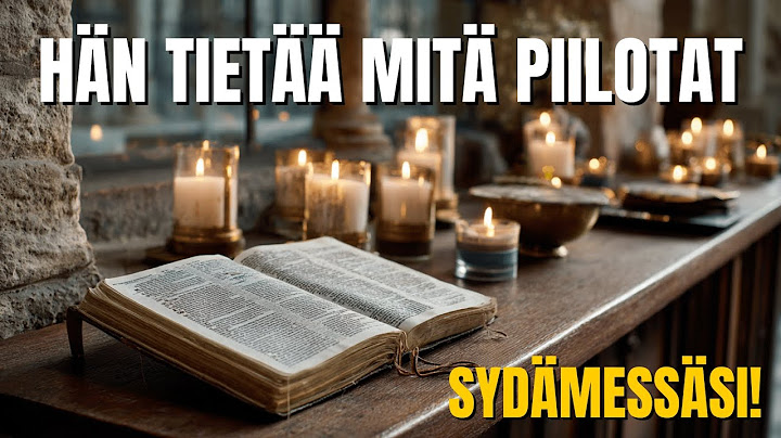 🔥 JUMALA KUTSUU SINUA JUURI NYT! ÄLÄ SIVUUTA TÄTÄ MERKKIÄ!