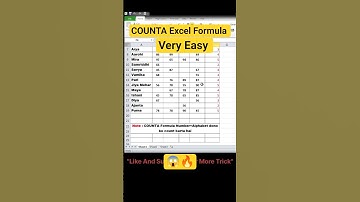 Counta Excel Formula||Excel Short trick #excel #exceltips