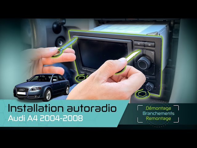 Démonter / Installer un autoradio Android pour Audi A4 B7 2004-2008 