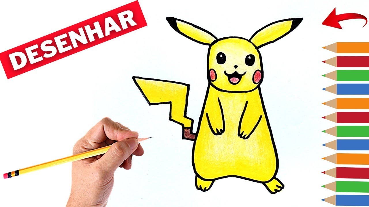 60+ Desenhos de Pikachu para imprimir e colorir - Como fazer em casa