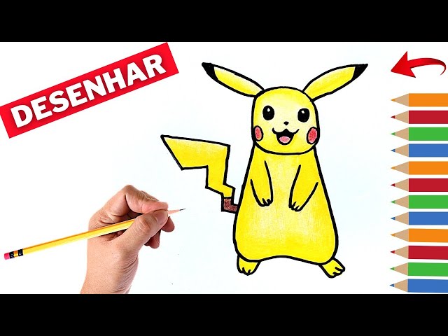 60+ Desenhos de Pikachu para imprimir e colorir - Como fazer em casa