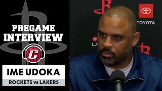 Ime Udoka Pregame | Rockets vs Lakers | 4/11/2025