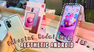 Aesthetic Unboxing Android Phone | Xiaomi Redmi Note 10S White | Indonesia