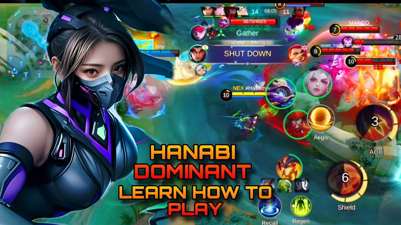 HANABI DOMINANT GAMEPLAY 🔥 MVP PERFORMANCE | FULL TEAM FIGHT CONTROL