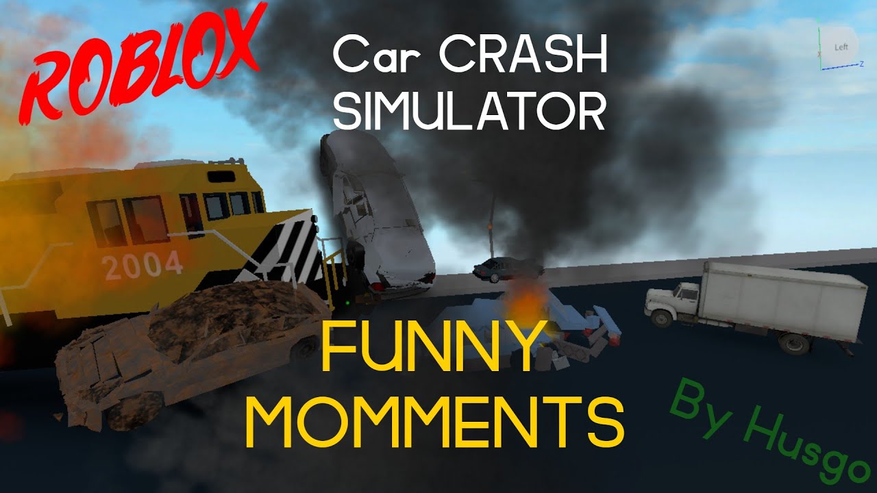 Roblox Car Crash Simulator Funny Moments Husgo Youtube - roblox car crash gif