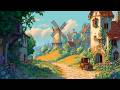 Sunny Spring Day in a Village | Disney Oldies Playing in Another Room | Relaxing, Study & Sleep