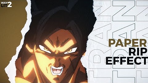 Paper Rip Transition Tutorial| Alight Motion