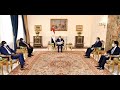 الرئيس عبد الفتاح السيسي يستقبل مستشار رئيس جمهورية جنوب السودان للشئون الأمنية