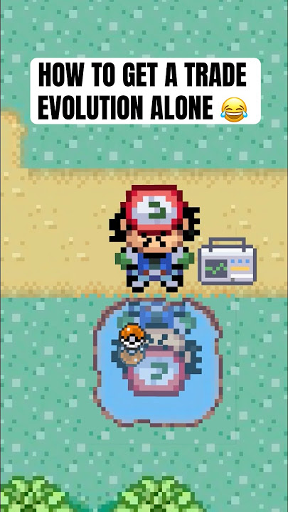 How to get a trade evolution alone 😂 #pokemon #shorts