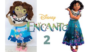 Amigurumi Disney Encanto - MIRABEL DOLL   ( Part 2: ) BODY, HEAD, HAIR, EARRINGS, EYE GLASSES