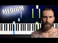 Maroon 5 - Memories - Piano Tutorial (MEDIUM) by PlutaX