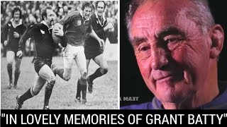 NZR Grant Batty🔥Former All Blacks captain Andy Leslie plays tribute to  teammate WAS A SMALL GIANT