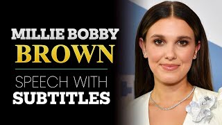 English Speech | MILLIE BOBBY BROWN: Issue Of Online Bullying| By speeches with subtitles