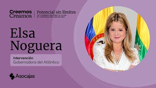 33° Congreso Asocajas | Intervención, Elsa Noguera Gobernadora del Atlántico