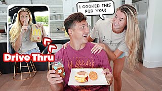 Pranking My Husband For 24 hour With Fast Food VS Home Cooked Meals!!