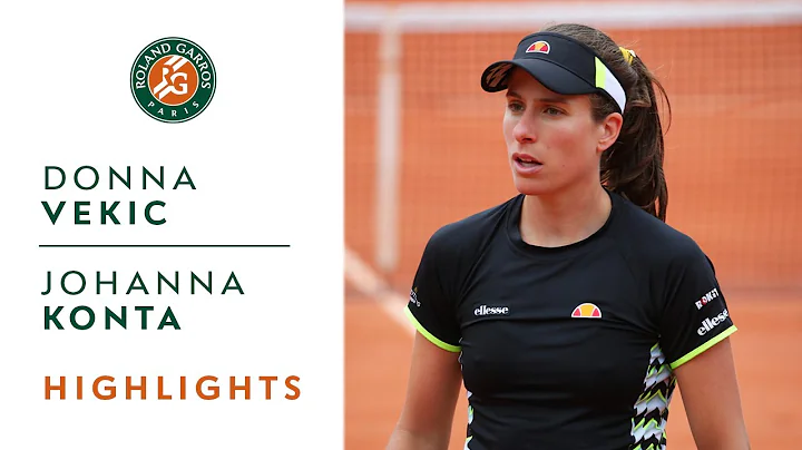 Donna Vekic vs Johanna Konta - Round 4 Highlights ...