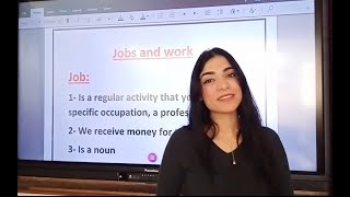 الوظائف والعمل Jobs and Work
